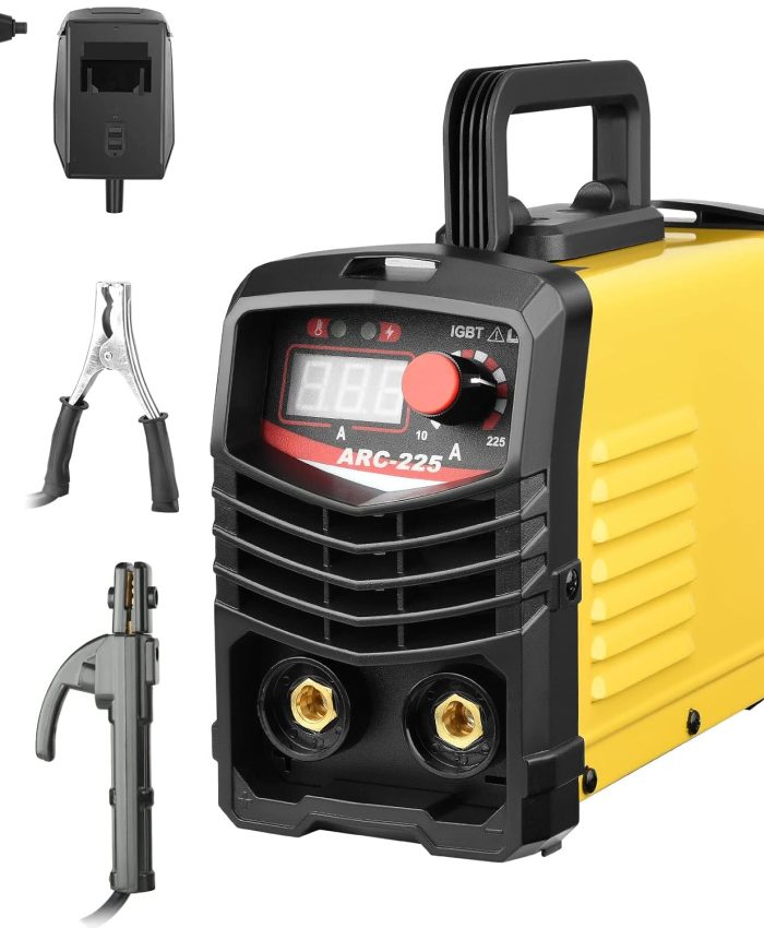 Machine à souder,Hlieeosfcn 120A IGBT Inverter Soudeuse,220V Arc Poste à souder électrique Portable Soudeur,numérique LCD pince de mise à la terre, masque, brosse, baguettes de soudage