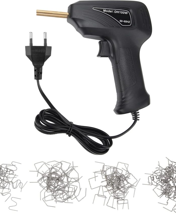 NDNCZDHC Machine à souder le plastique 100 W Kit de réparation de pare-chocs en plastique et en cuivre avec clous à souder Soudeuse en plastique