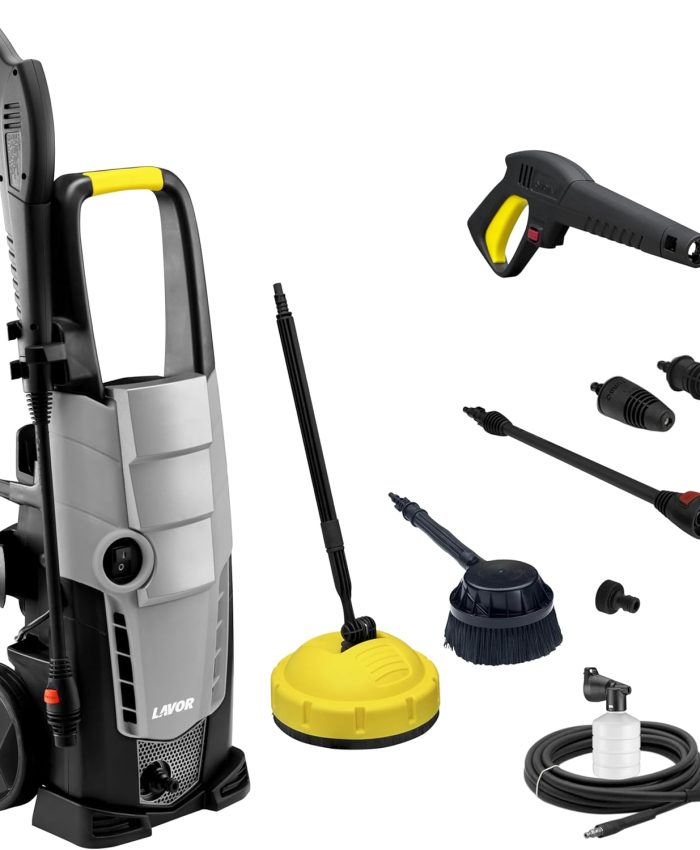 Lavor Nettoyeur Haute Pression Galaxy 150 GL avec Brosse Rotative et Accessoire Lave sols, 150 Bar Max, 450 l/h Max, 2100W