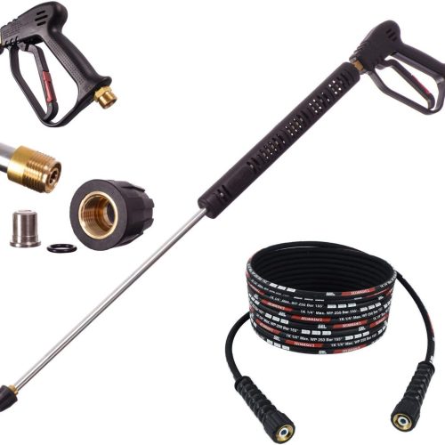 Eau Chaude Pistolet 10m Tuyau 250bar DN6 Lance Buse pour à Nettoyeur Haute Pression Karcher HD HDS
