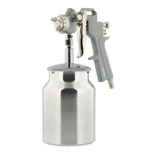 ABAC Pistolet à Peinture G-541A, Aérographe avec Réservoir de Peinture de 1 Litre, Buse de 1,5 mm, Jet Rond ou Plat, Pression Max. 4 Bar