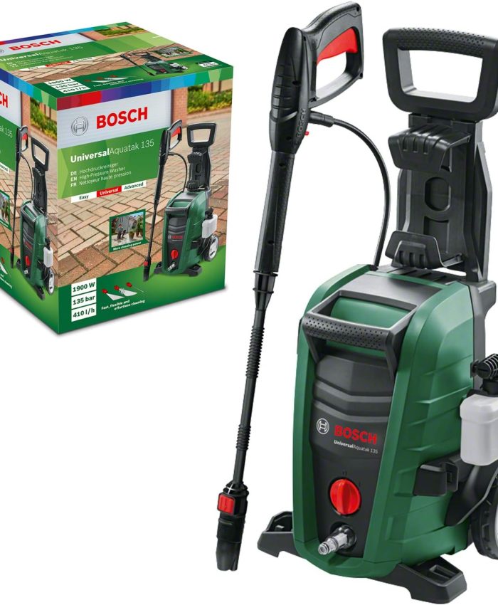 Bosch Nettoyeur Haute-Pression UniversalAquatak 135 (1 900 Watt, Pression : 135 Bar, débit Maxi : 410 l/h, Emballage Carton)