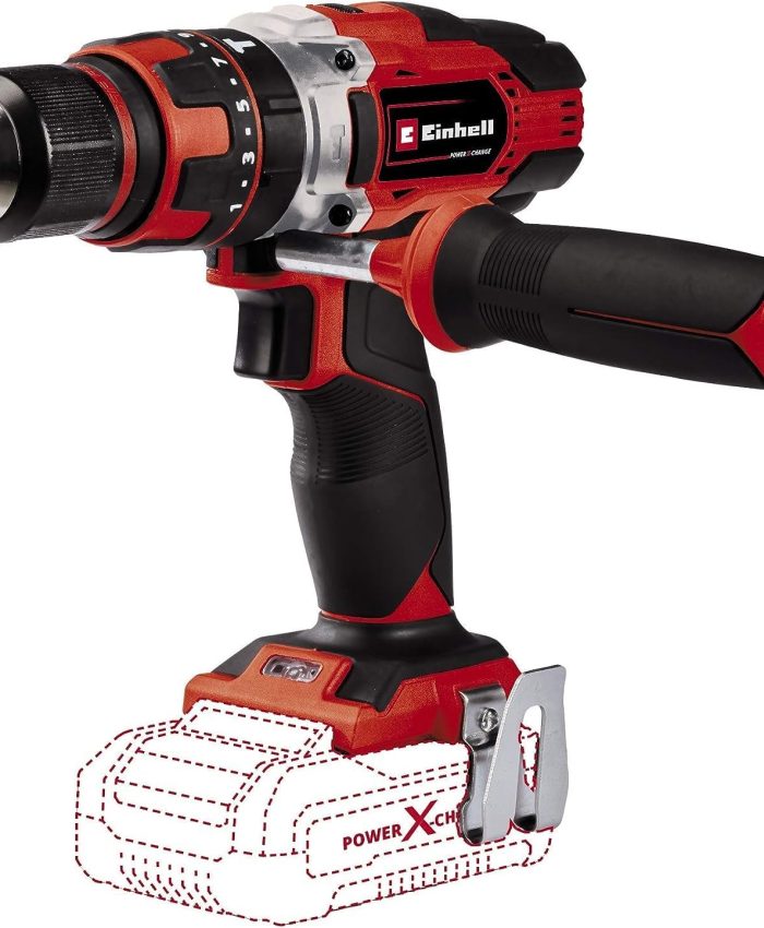 Einhell Perceuse Visseuse à percussion sans fil TE-CD 18/48 Li-i-Solo Power X-Change (Li-ion, 18V, Couple 48 Nm) Livré sans Batterie et Chargeur