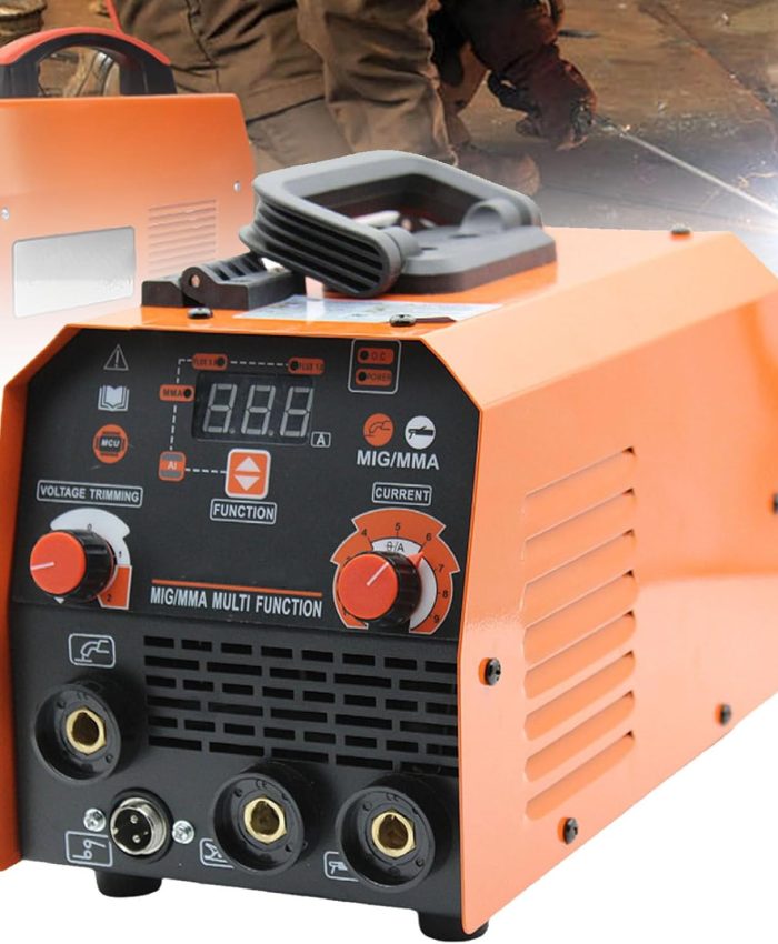 Hydravex Soudeuse à onduleur MMA Arc 120amp, Machine à souder DC Lisse à Affichage numérique avec support, Pince, Brosse et écran Facial