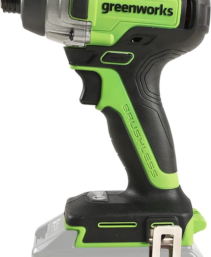 Greenworks GD24ID3 Perceuse Visseuse à Percussion Sans Fil avec Moteur Sans Balais, 4000 ipm, 300Nm de Couple Mandrin Hexagonal 1/4&Prime; SANS Batterie 24V Ni Chargeur, Garantie 3 Ans