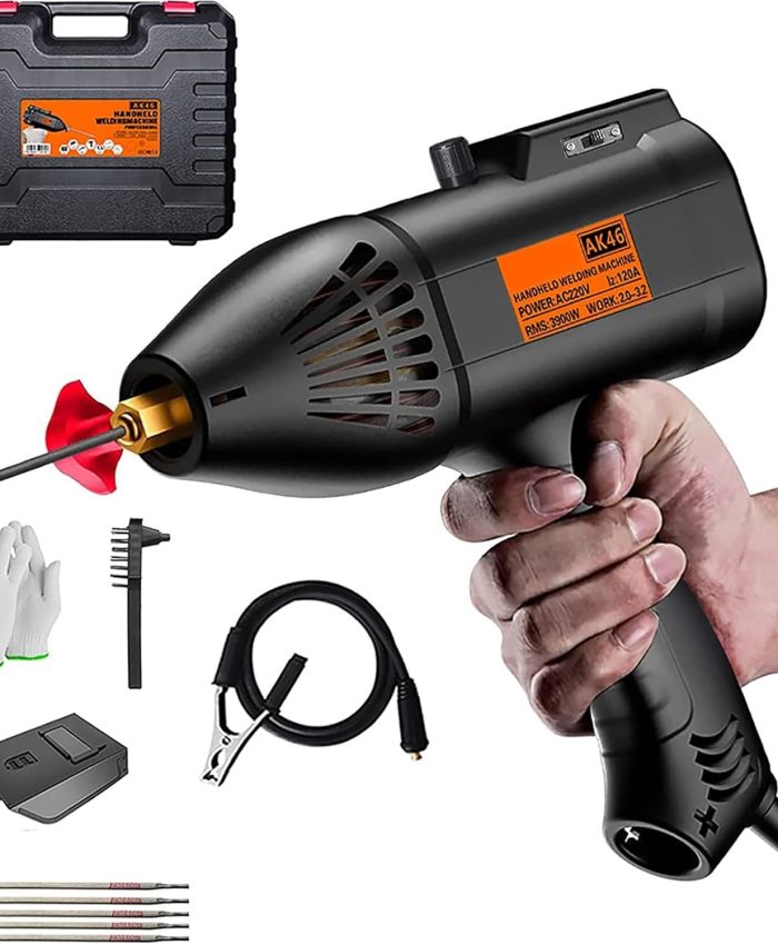 Machine à Souder IGBT Portative, Pistolet Soudage à L&rsquo;ARC Portable 3900W – Affichage NuméRique Lcd, Pistolet De Soudage Mma + Fil Terre, Kit Machine à Souder éLectrique (2,5-3,2 Mm)