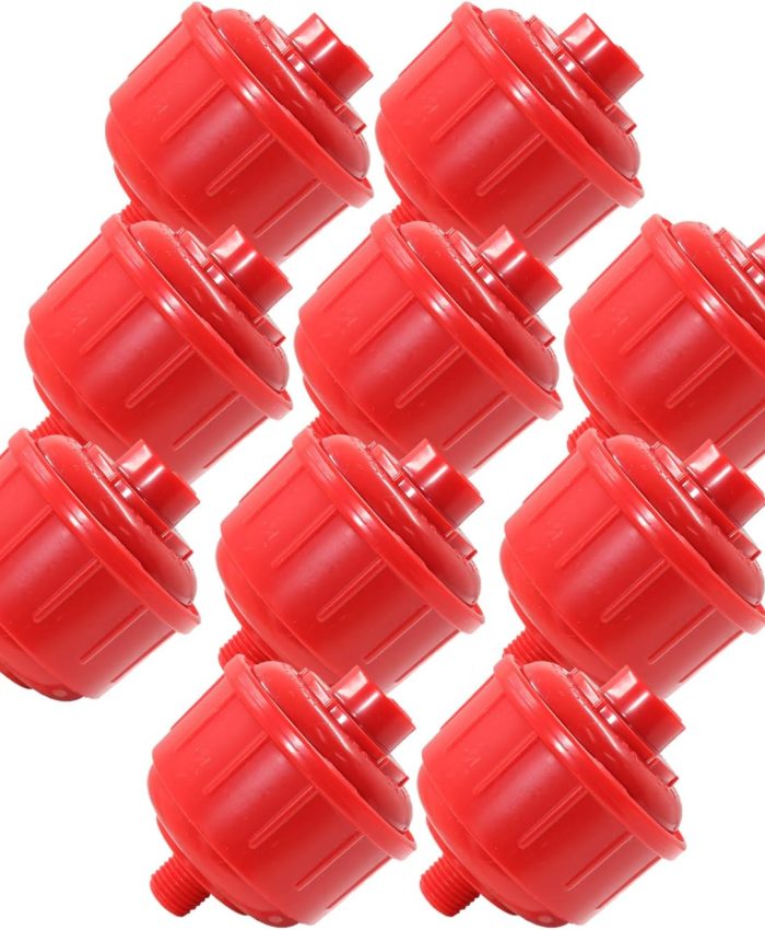 Suiwotin Lot de 10 mini filtres à air jetables pour pistolet pulvérisateur à peinture à l&rsquo;eau pour pistolets à filetage de 6,35 mm, outils pneumatiques