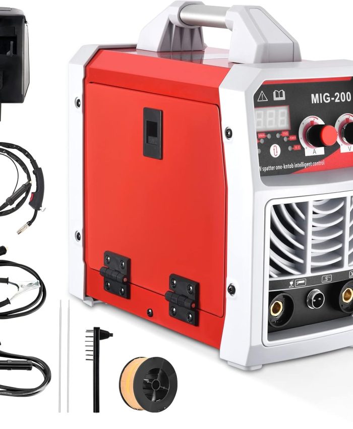 Poste a souder 3 en 1 ARC/MIG/TIG,Aomdom machine a souder électrique portable IGBT 220V 200A Inverter Soudeuse avec affichage numérique pour soudeurs Soudage et l&rsquo;entretien de divers équipements