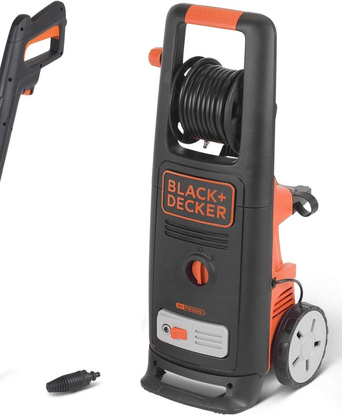 BLACK+DECKER Nettoyeur Haute Pression BXPW2200E (2200 W, 150 Bar, 440 l/h)