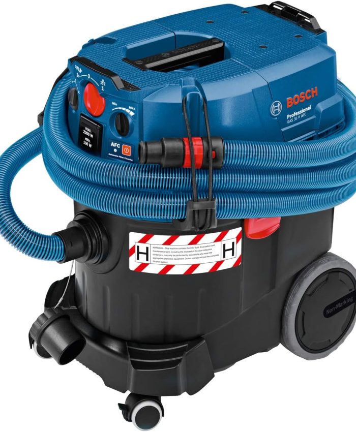 Bosch Professional aspirateur eau et poussière GAS 35 H AFC (230 V, 1 200 W, cuve de 35 l, avec tuyau, dans une boîte en carton)