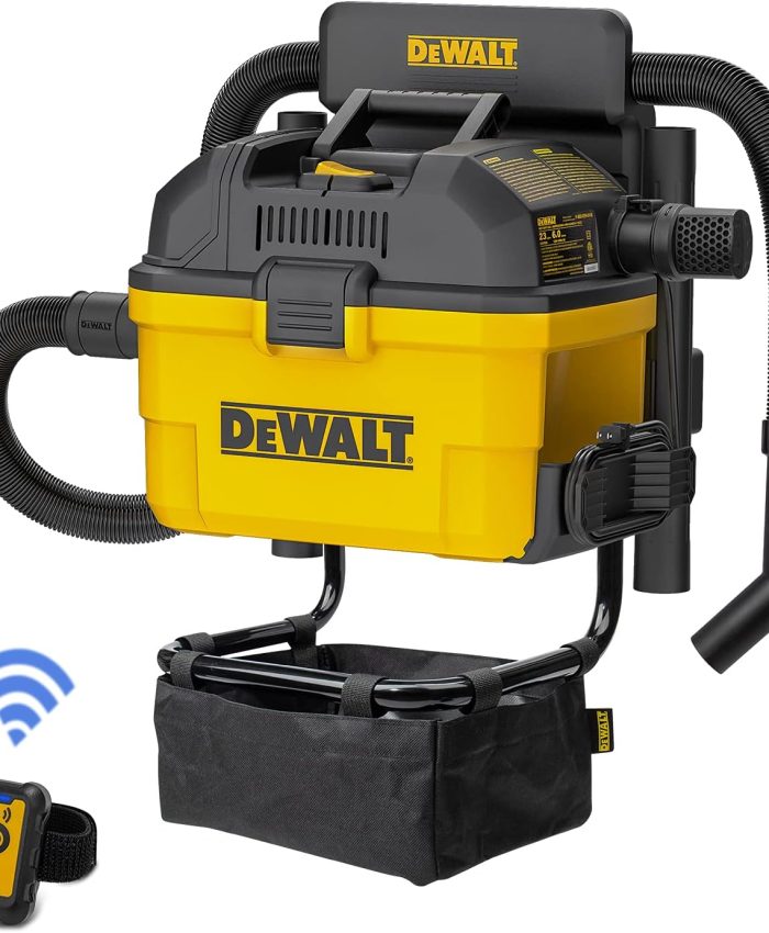 DeWalt 23 l Aspirateur Eau et Poussières, DXV23G 1100W avec Fonction Soufflerie, Aspirateur Chantier Portable avec Tuyau de 6,1 m, Buse, Filtre à Cartouche etc, Jaune/Noir