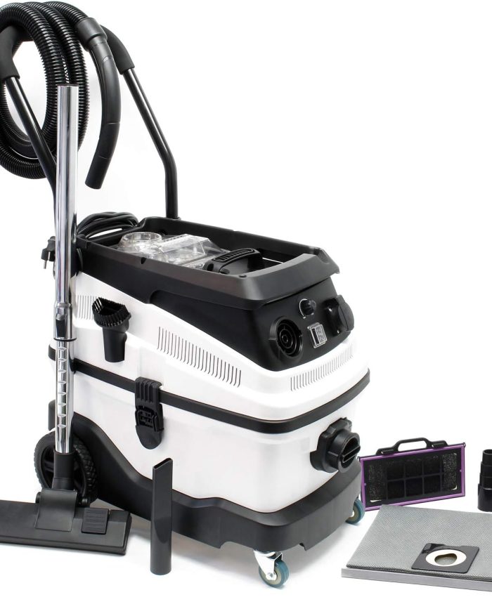WilTec Aspirateur Sec et Humide 1600W Triple Étape Filtration & Fonction de soufflere Accessoires Inclus