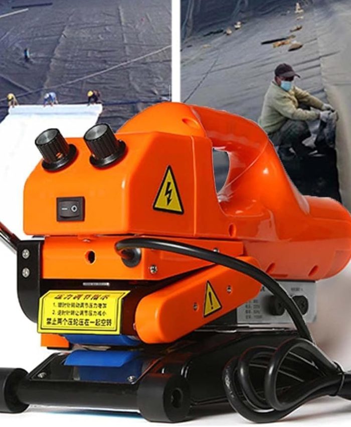 LSBHPPD Soudure à Géomembrane Machine,1100w Hot Wedge Welder Machine Soudage pour PE/PVC/EVA/Hdpe/PP,Machine Soudage Revêtement Géotextile – Machine Soudage par Tunnel,SteelRoller-20CM