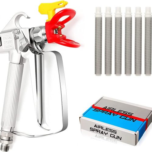 Airless Pistolet Peinture Haute Pression Pistolet Pulvérisateur Airless 3600 PSI Avec Buse Siège 517 et 6 Supplémentaire Airless Peinture Pistolet Filtre Pour Système de peinture pulvérisation Airless