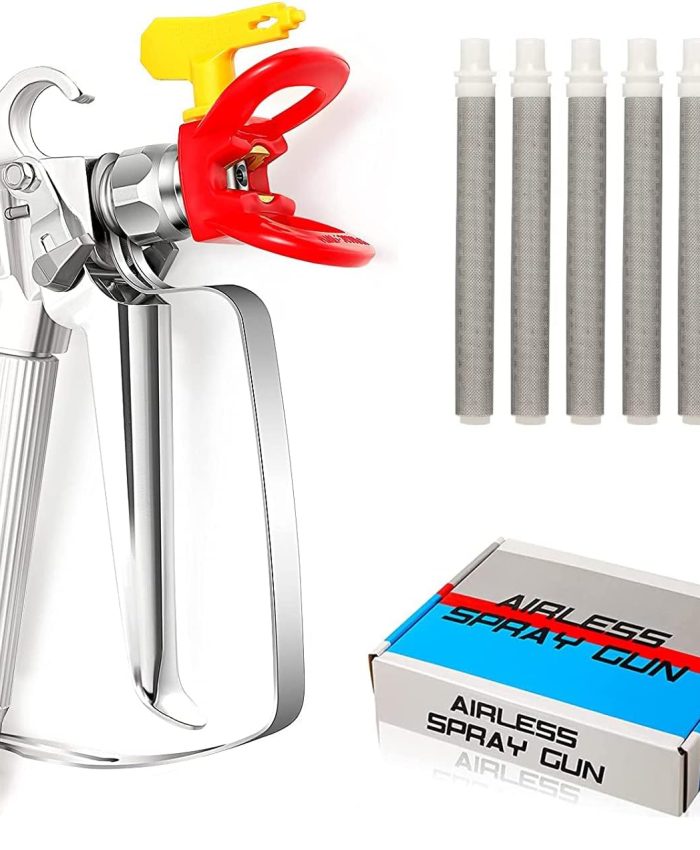 Airless Pistolet Peinture Haute Pression Pistolet Pulvérisateur Airless 3600 PSI Avec Buse Siège 517 et 6 Supplémentaire Airless Peinture Pistolet Filtre Pour Système de peinture pulvérisation Airless