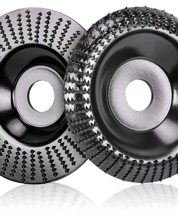 HATANSE 2 Pièces Disques Bois pour Meuleuse Angle Ø 125 mm x 22,2 mm, Meuleuse à Bois Rapide Couper et Disques Abrasifs pour Meuleuse d&rsquo;angle, Polissage, Sculpture, Ponçage