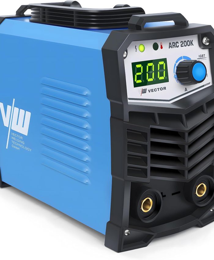 Soudeuse à électrodes 200 A – Soudeuse à électrodes – Soudeuse à onduleur – Electrodes Inverter – ARC Welder – Appareil pour débutants – Soudeuse électrique – IGBT ARC200K – VECTOR WELDING