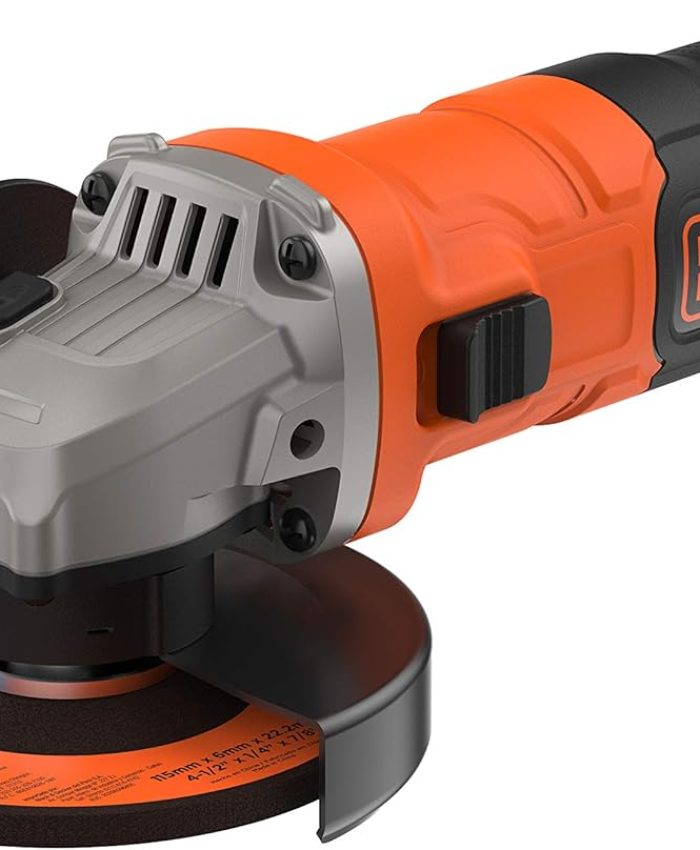 BLACK+DECKER Meuleuse d&rsquo;angle filaire – Livrée avec poignée latérale, 115 mm