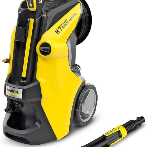 Kärcher K 7 Nettoyeur Haute Pression, Premium Smart Control: Lien innovant à Une App Via Le Bluetooth – Solution puissante pour Chaque tâche – INCL. Enrouleur de Tuyau 1.317-230.0 Jaune Et Noir