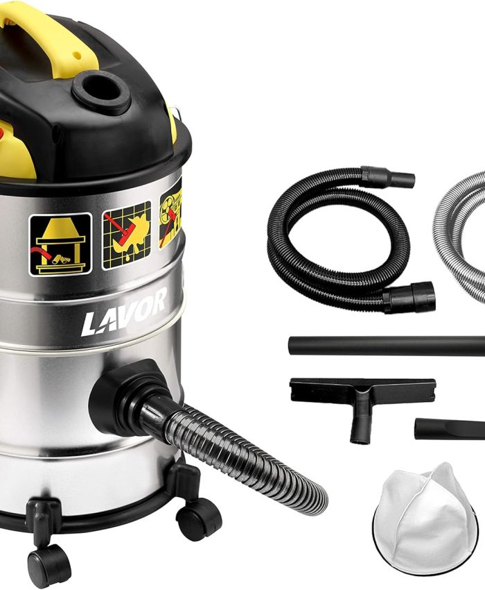 Aspirateur multifonction LAVOR KOMBO 4 EN 1 – 1200 Watt max, 18 kPa, 30 litres / seconde, réservoir 14 + 14 litres. Aspirateur, aspirateur vide cendres, aspirateur liquide, fonction de soufflage