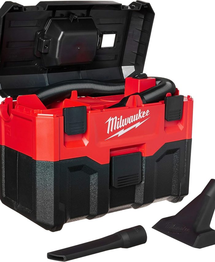 Milwaukee Cordless Wet/Dry 0880-20, Aspirateur Sec/Humide sans Fil Lithium-ION, Rouge