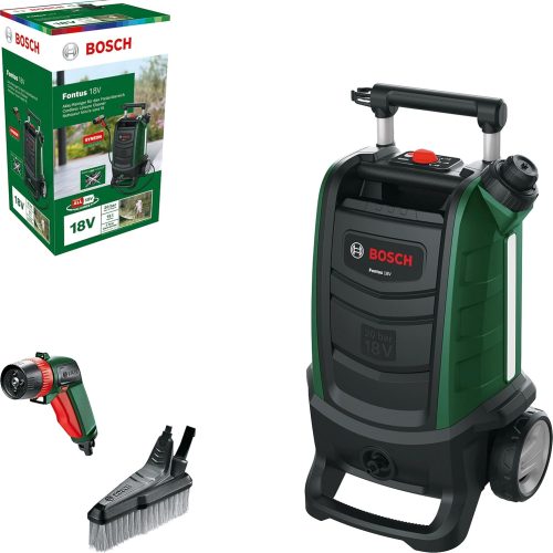 Bosch Nettoyeur pour extérieur sans Fil – Fontus 18V (sans Batterie, système 18 V, dans boîte en Carton)