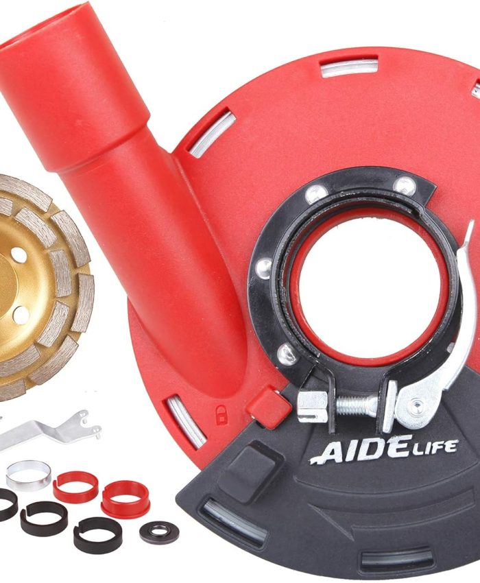 Aidelife Capot de Protection pour Meuleuse Angulaire 115/125mm+Disque Diamant à Meuler Béton 125mm
