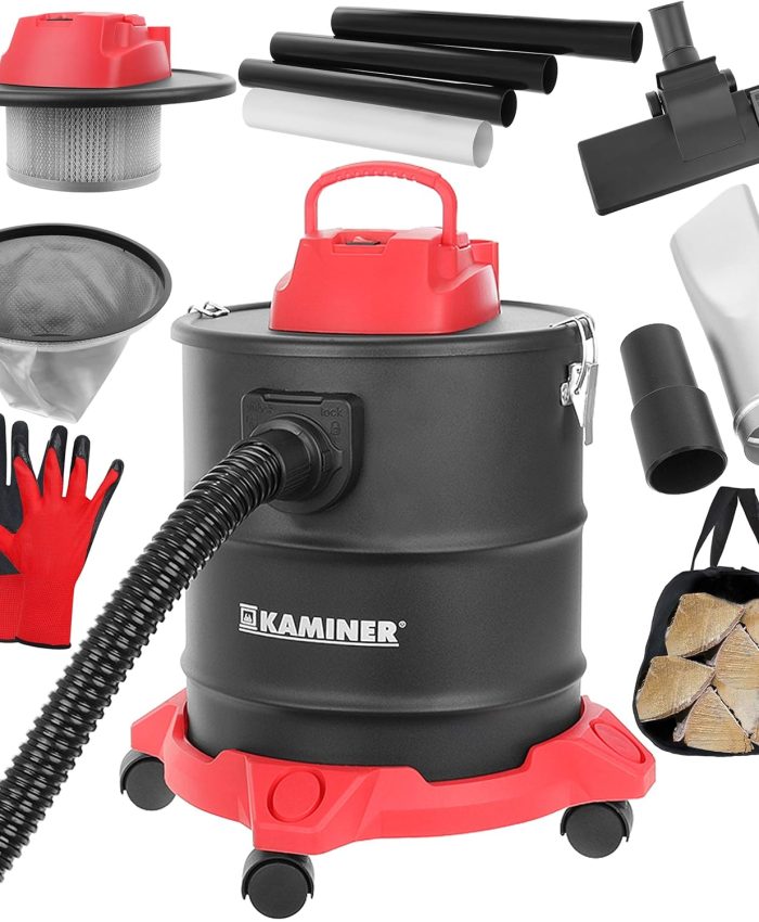 Kaminer 10927 Aspirateur à cendres, système double filtre, chaud et froid